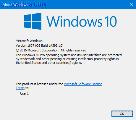 Windows 10 Pro 1607 Serial Key