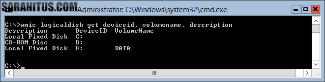 Windows Server 2012 R2 Server Core (WMIC)