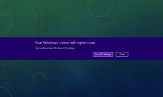Your Windows license will expire soon