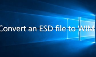 Convert Windows 10 ESD file to WIM